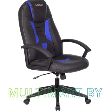 Кресло компьютерное Zombie VIKING-8/BL+BLUE (черный/синий)